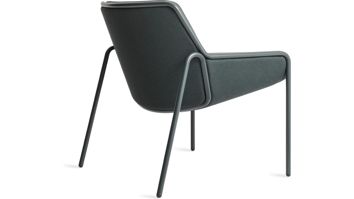 on white image of a gray Tangent Lounge Chair