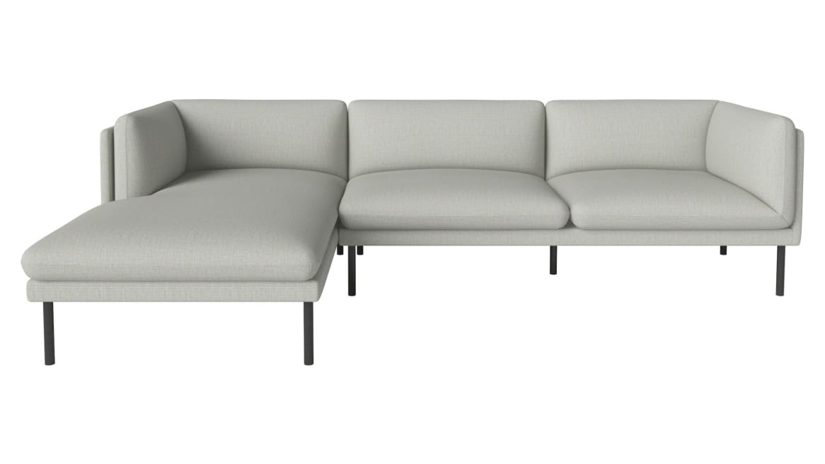 white Paste Sofa Serie with Chaise Lounge