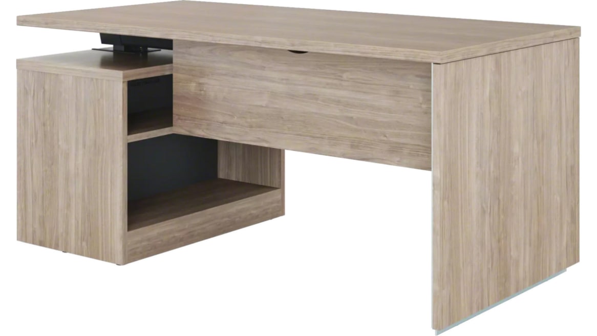 on white image of a Slim Leg desk with storage