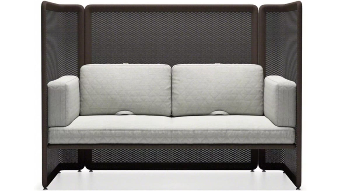 Lagunitas 2-Seat High-Back Lounge, Knit Screen