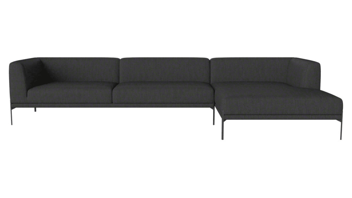 Caisa 4-seater with chaise longue right