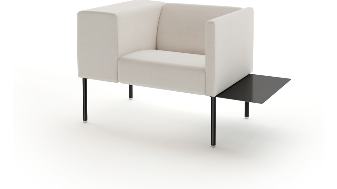 Brix Armchair with Wide Armrest