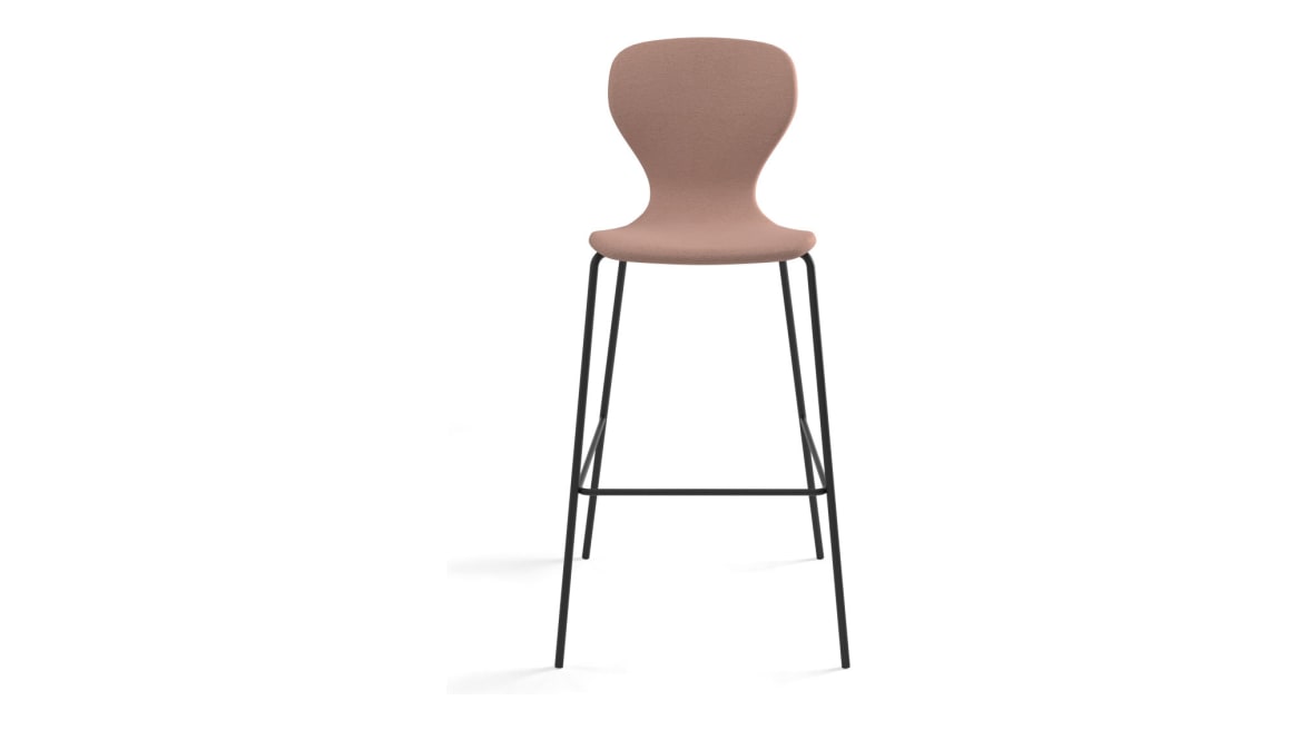Ears Bar Stool with Upholstery