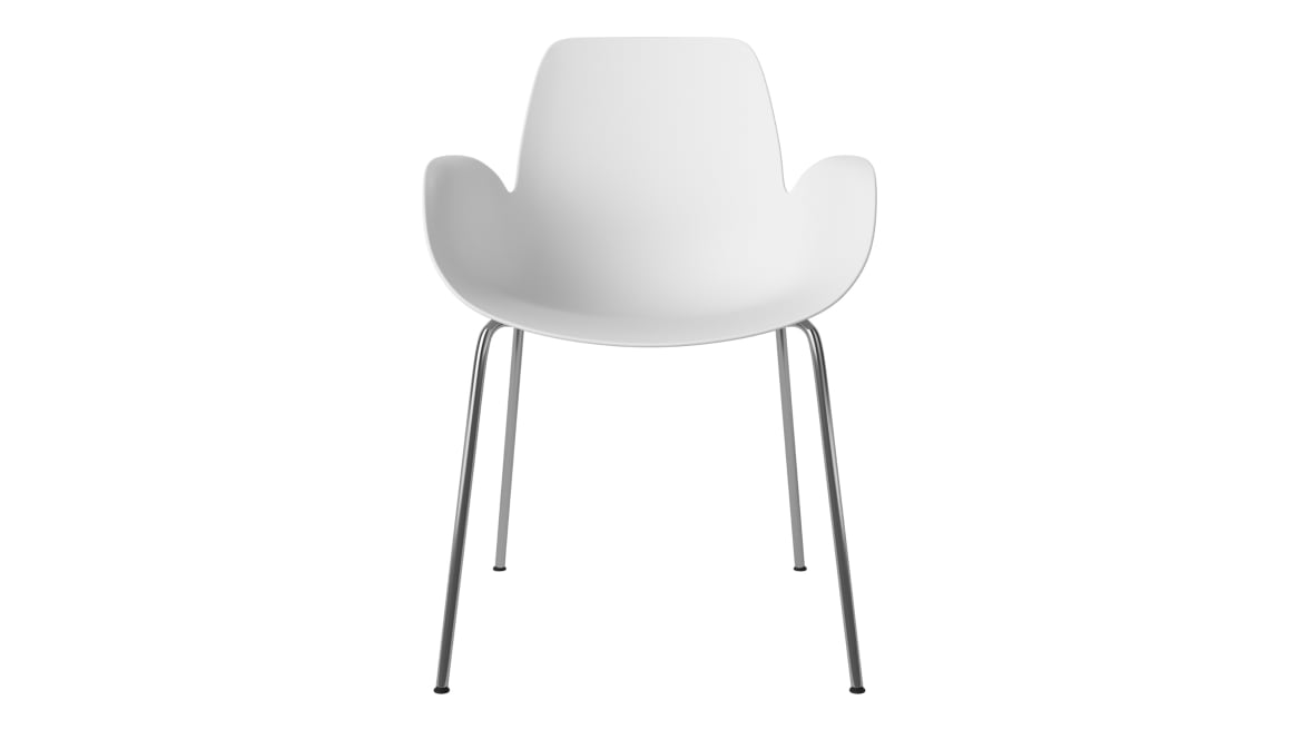 Seed Armchair Poly Metal legs On white