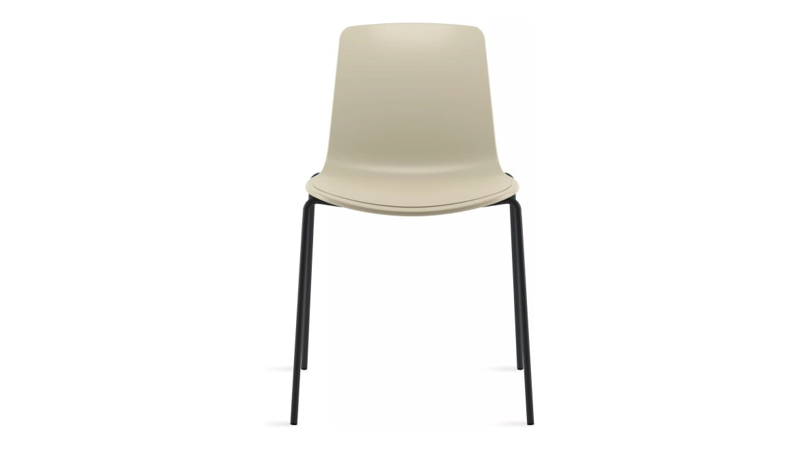 Armless Chair with Polypropylene Insert