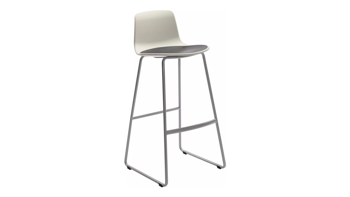 Sled Base Bar-Height Stool with No Insert