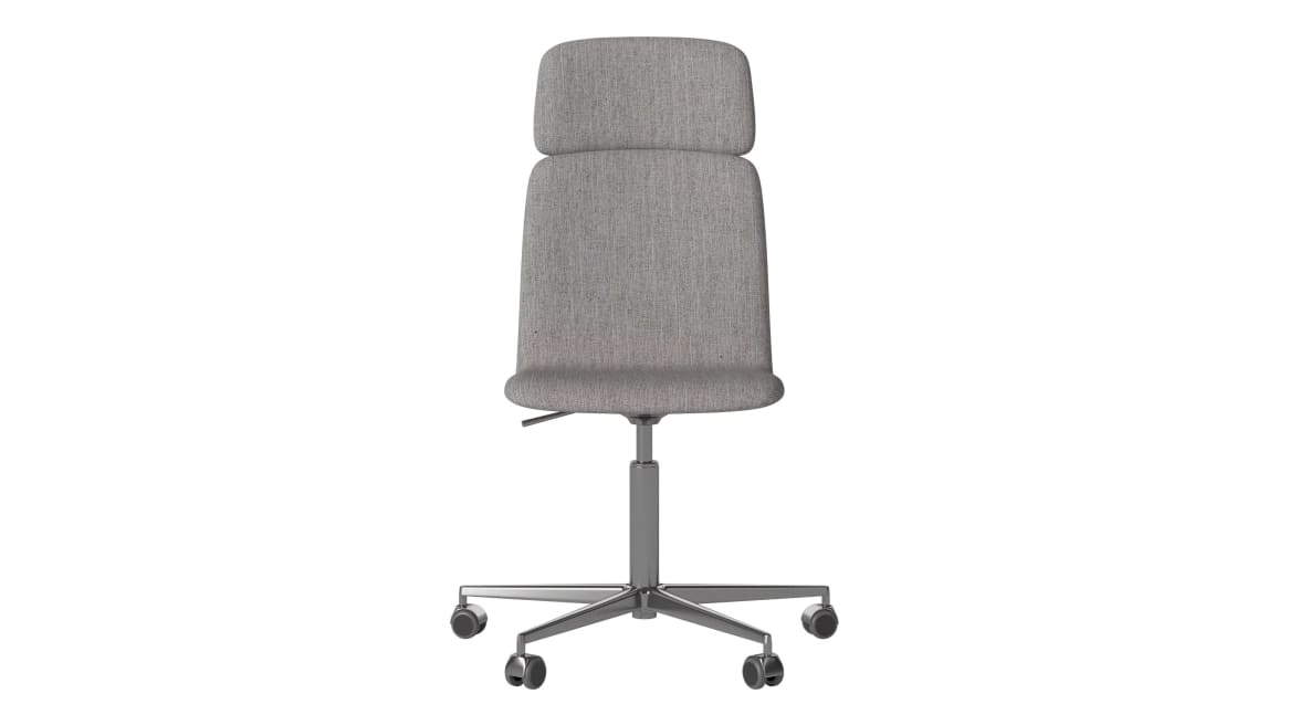 Palm uph. CEO chair with wheels