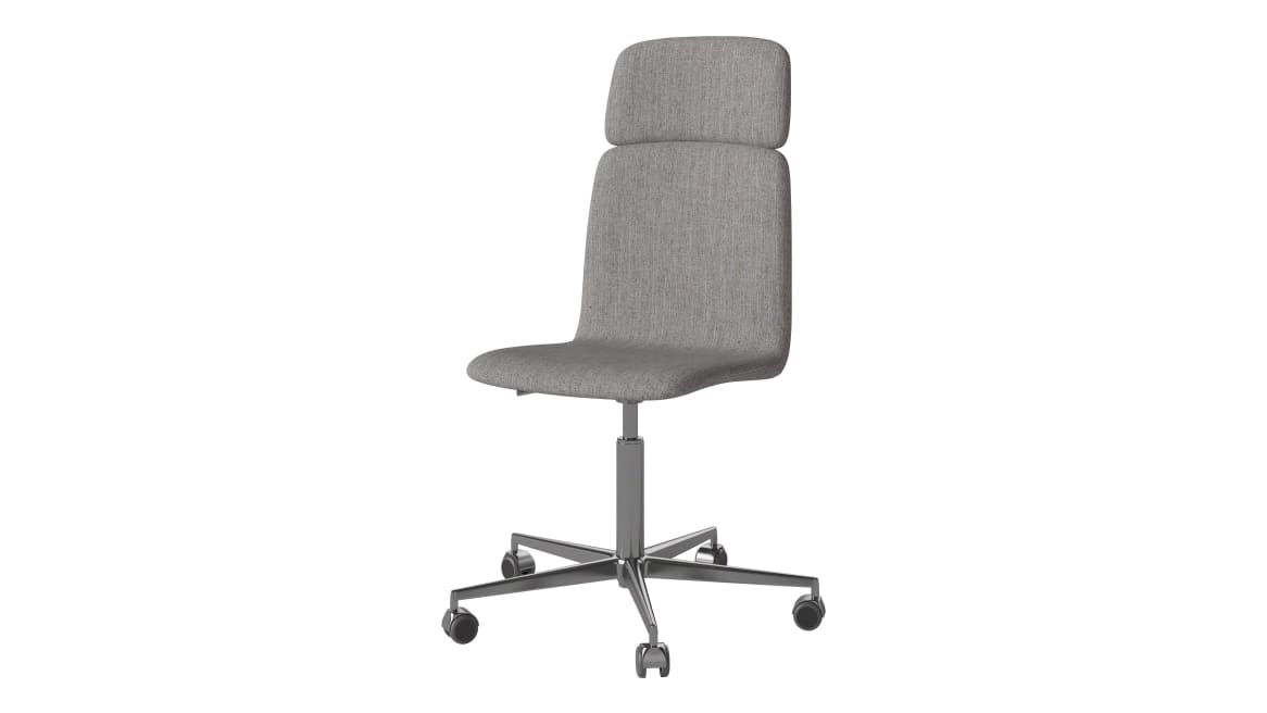 Palm upholstered CEO chair with glides