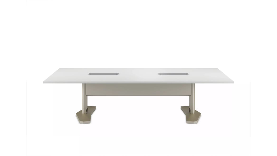 Rectangular Table with Aluminum Base, 120"L