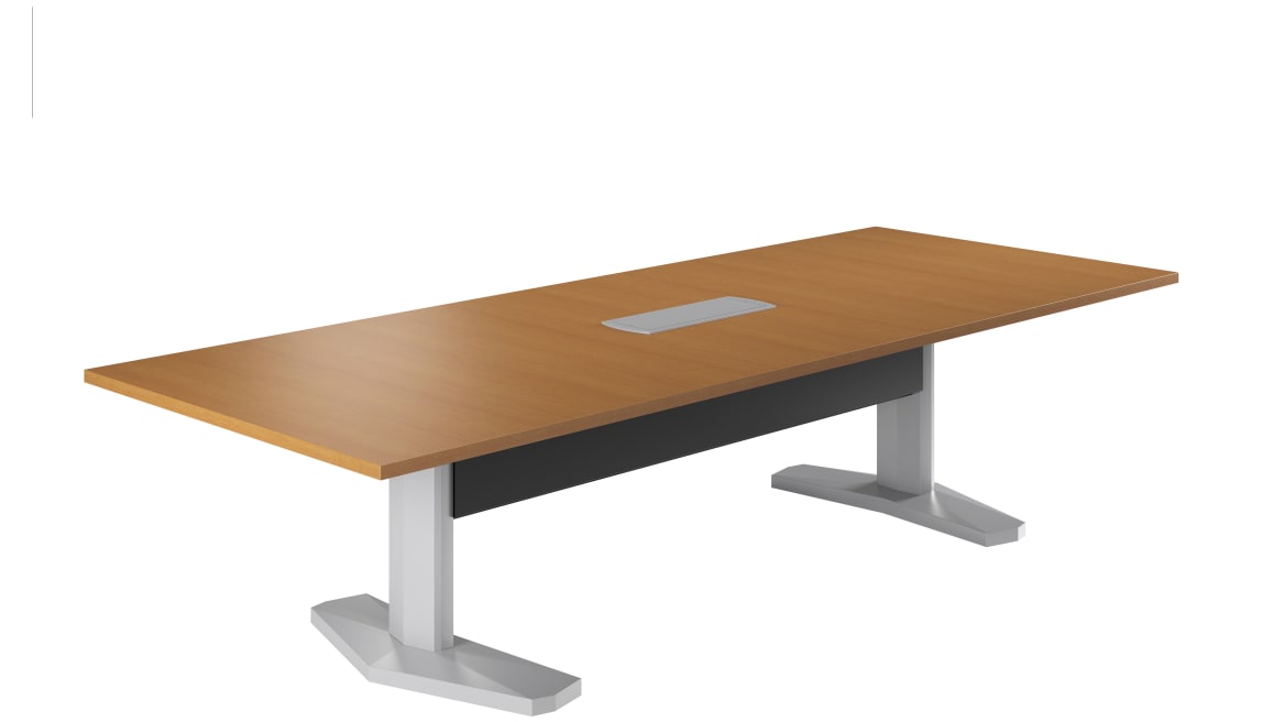 Racetrack Table with Aluminum Base, 120