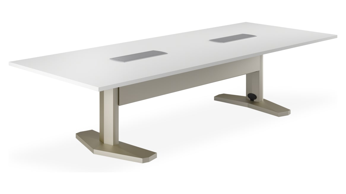 Racetrack Table with Aluminum Base, 120