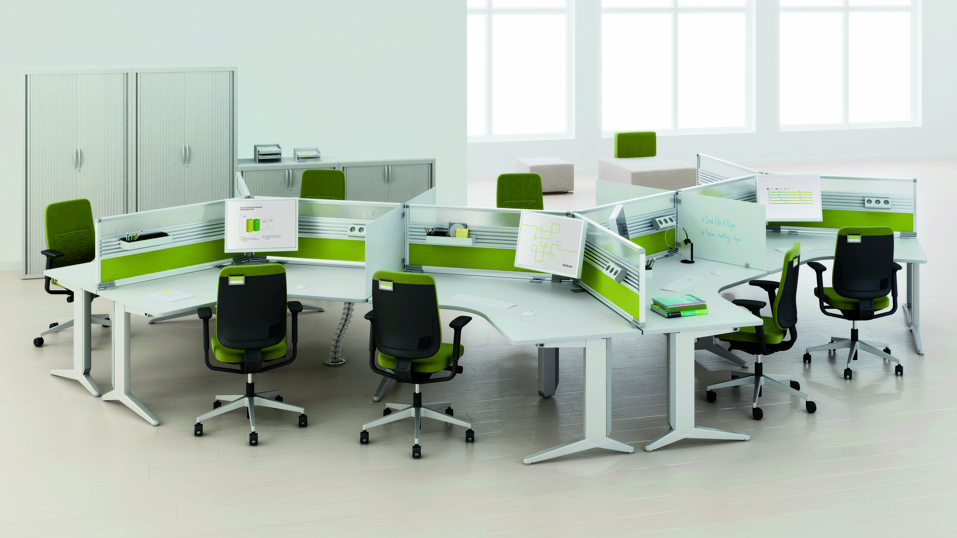 Fusion Desk Office Storage Solutions Steelcase