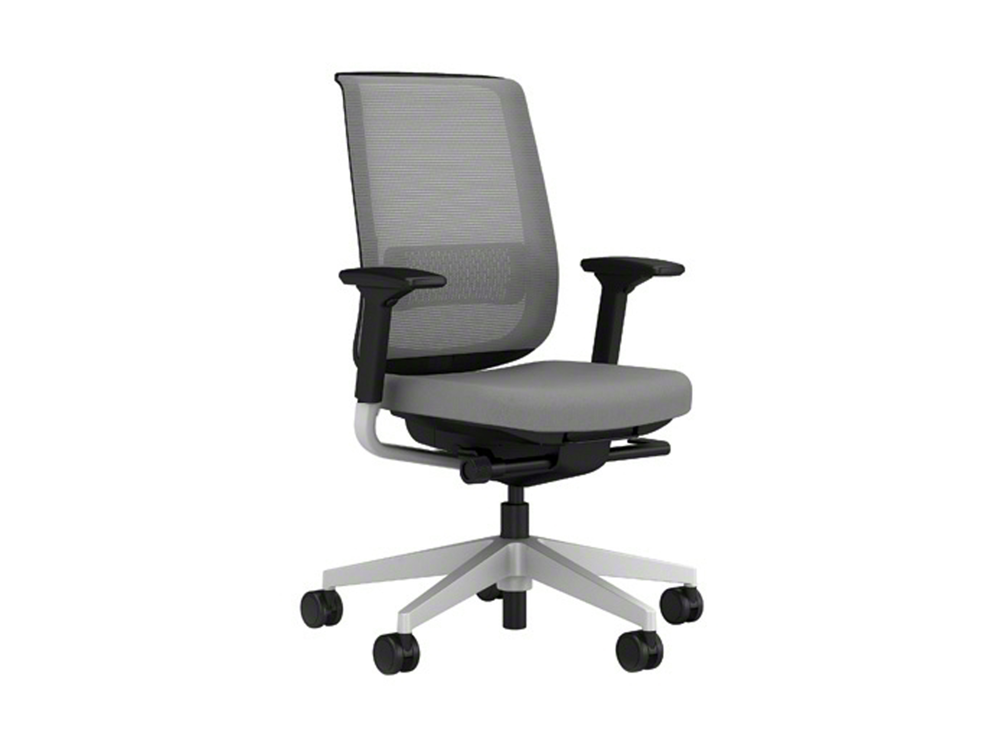 Reply Mesh Back Adjustable Arms Upholstered Seat Casters Steelcase