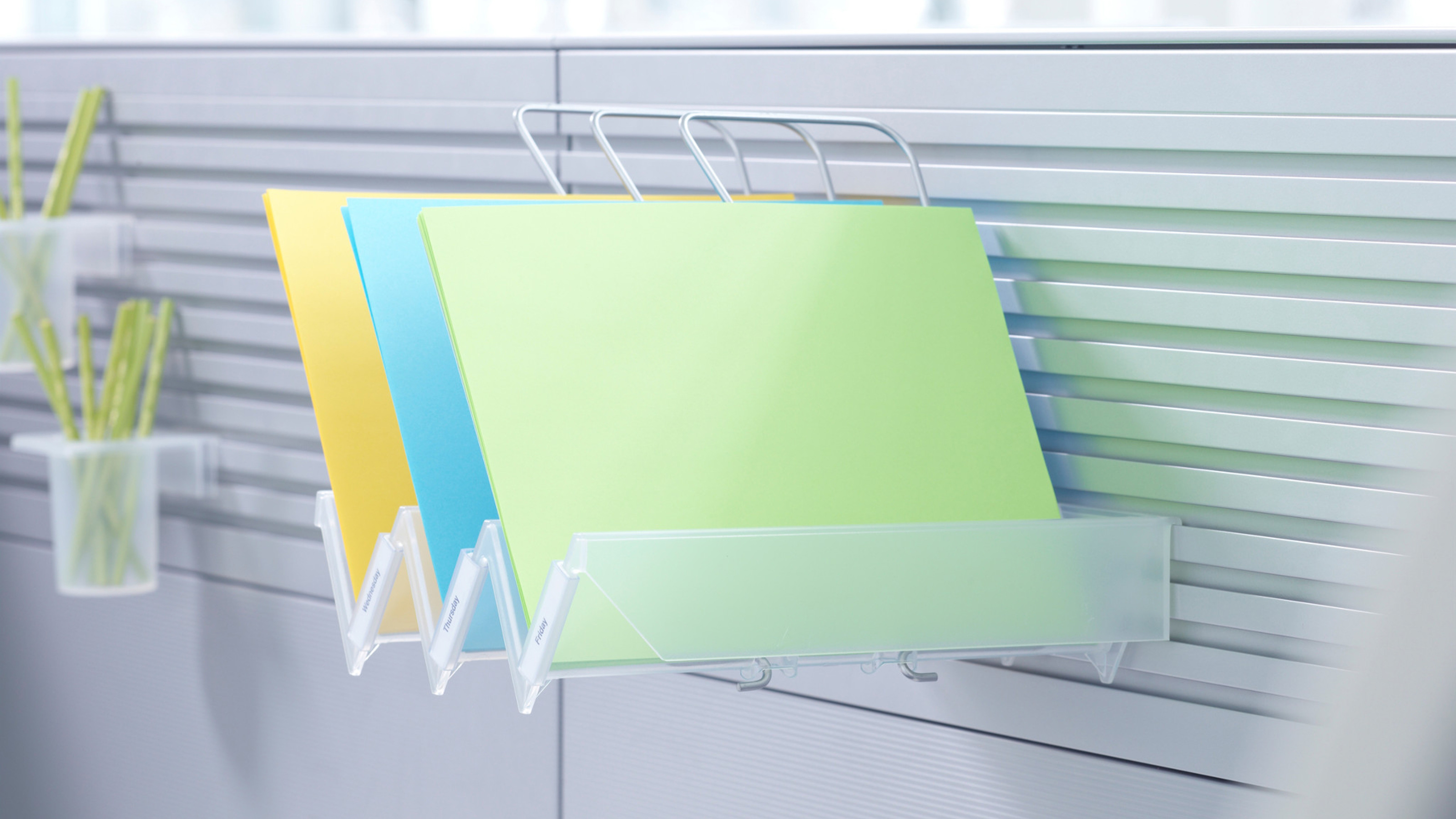 Slatwall + SlatRail File Storage Steelcase