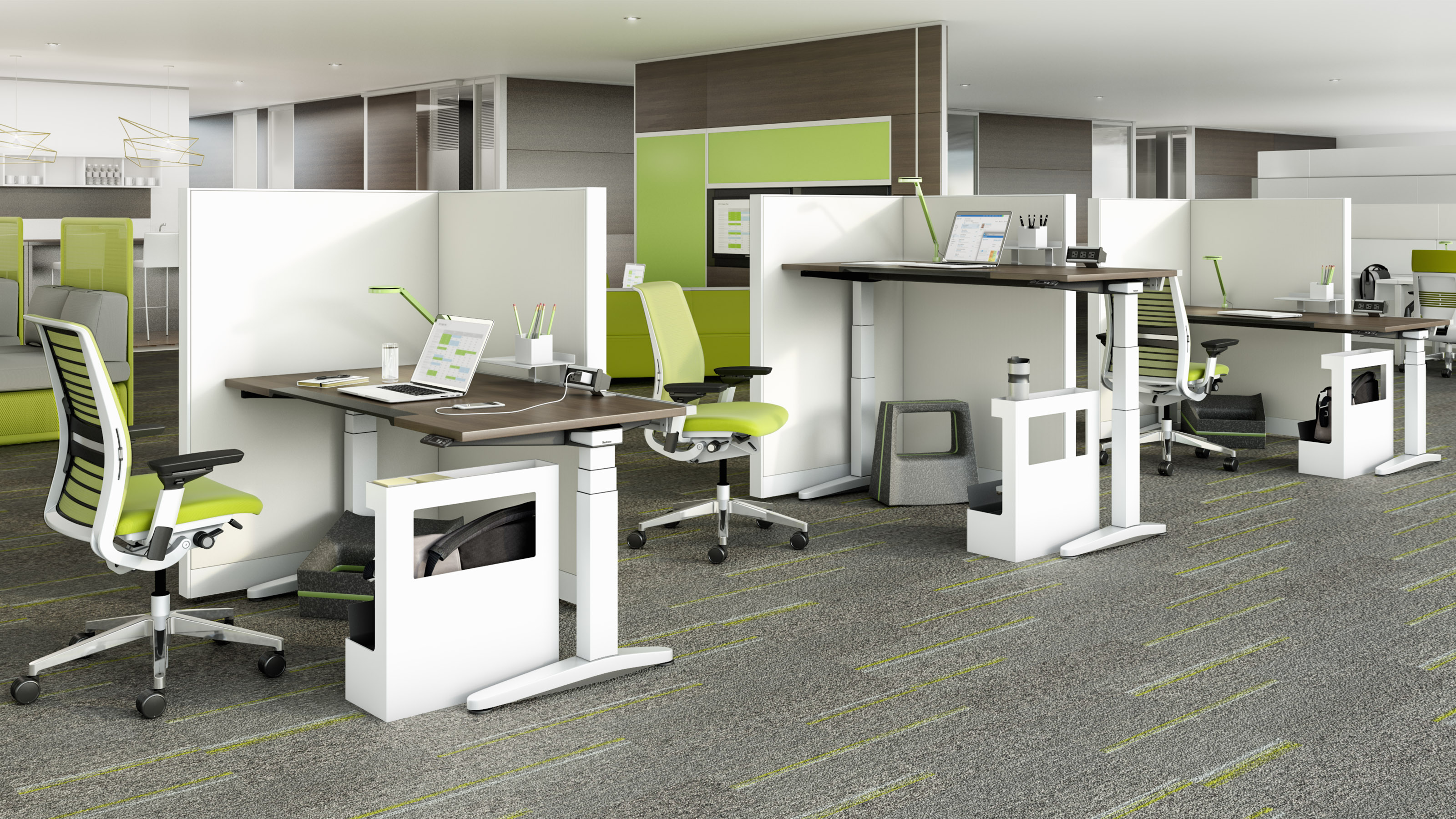 Ology Adjustable Height Computer Desk With Active Touch Steelcase