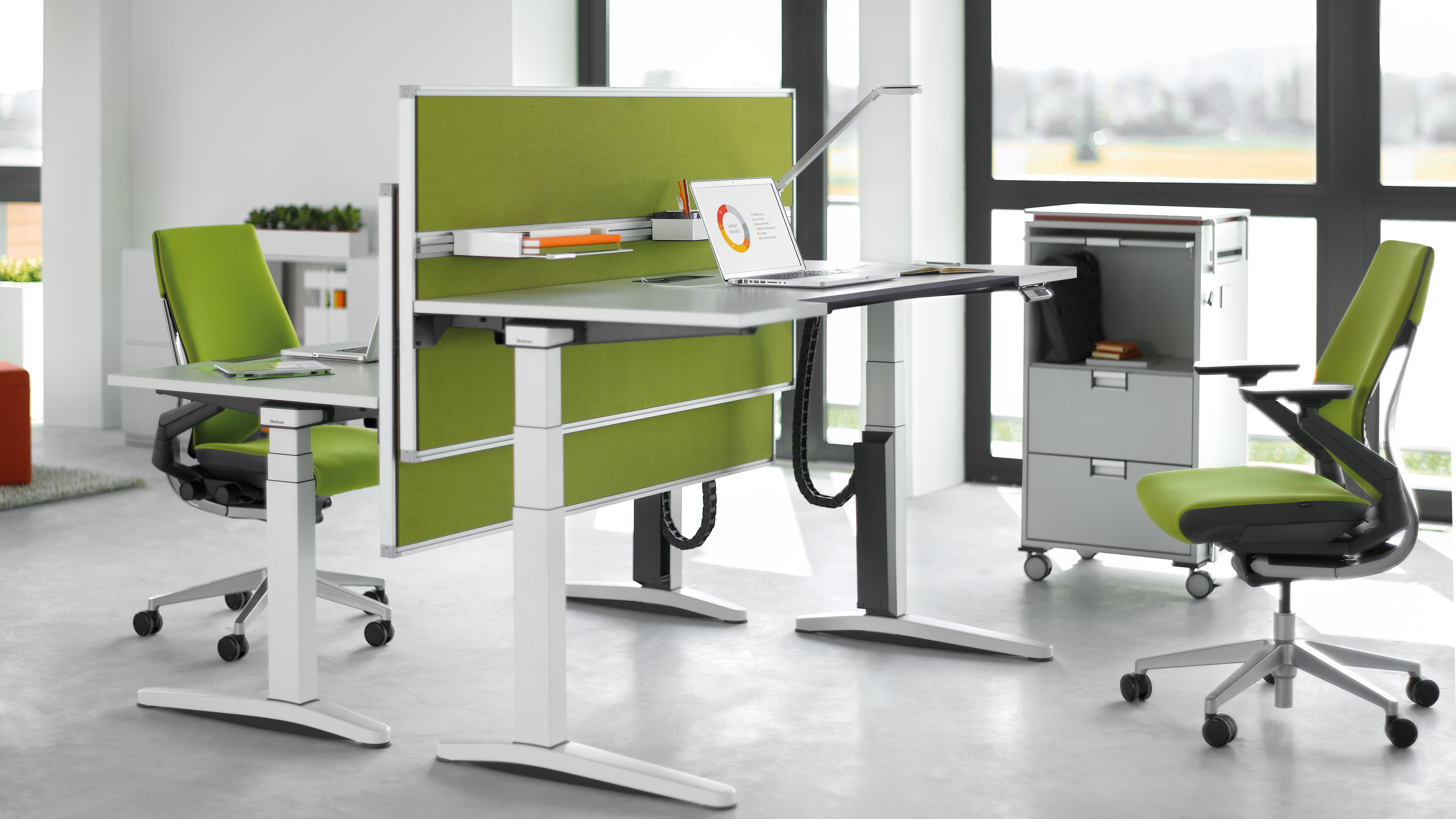 Ology Ergonomic Adjustable Office Desk Steelcase