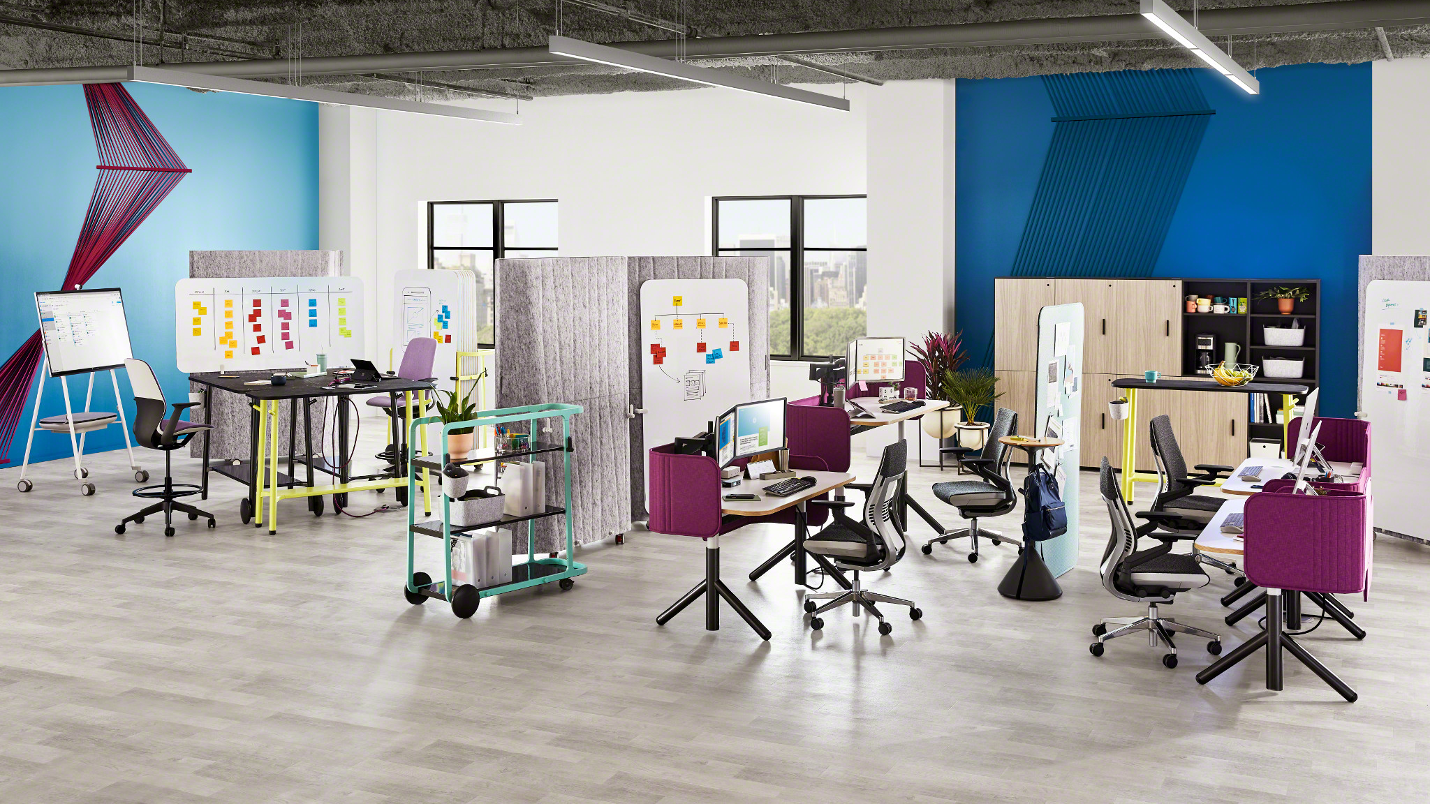 Steelcase Flex Mobile & Reconfigurable Office Furniture Collection |  Steelcase