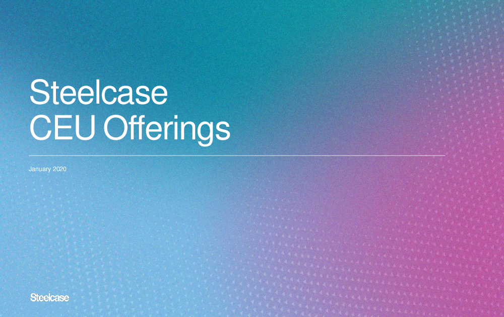 CEUcoursecatalog2020 Steelcase