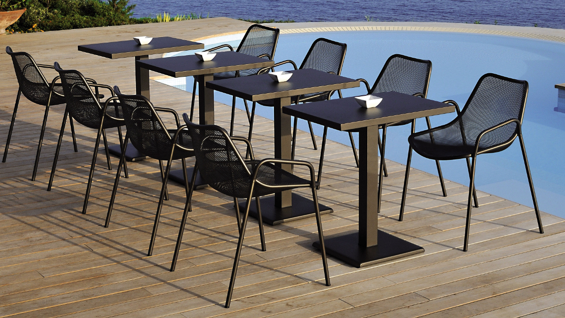 EMU Round Armless Chair, 4 Pack