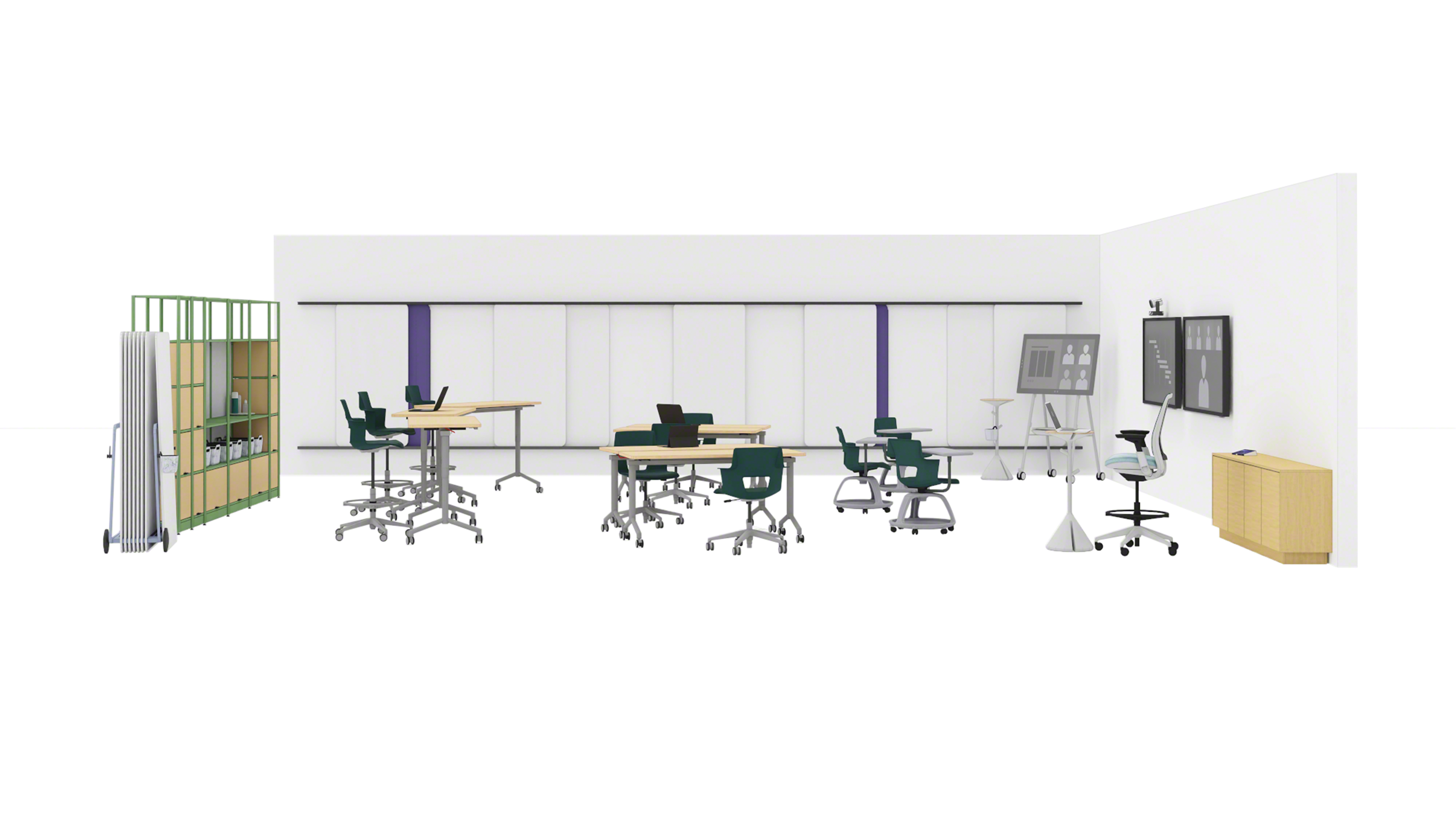 Hybrid Collection: Active Corporate Learning Space - Steelcase
