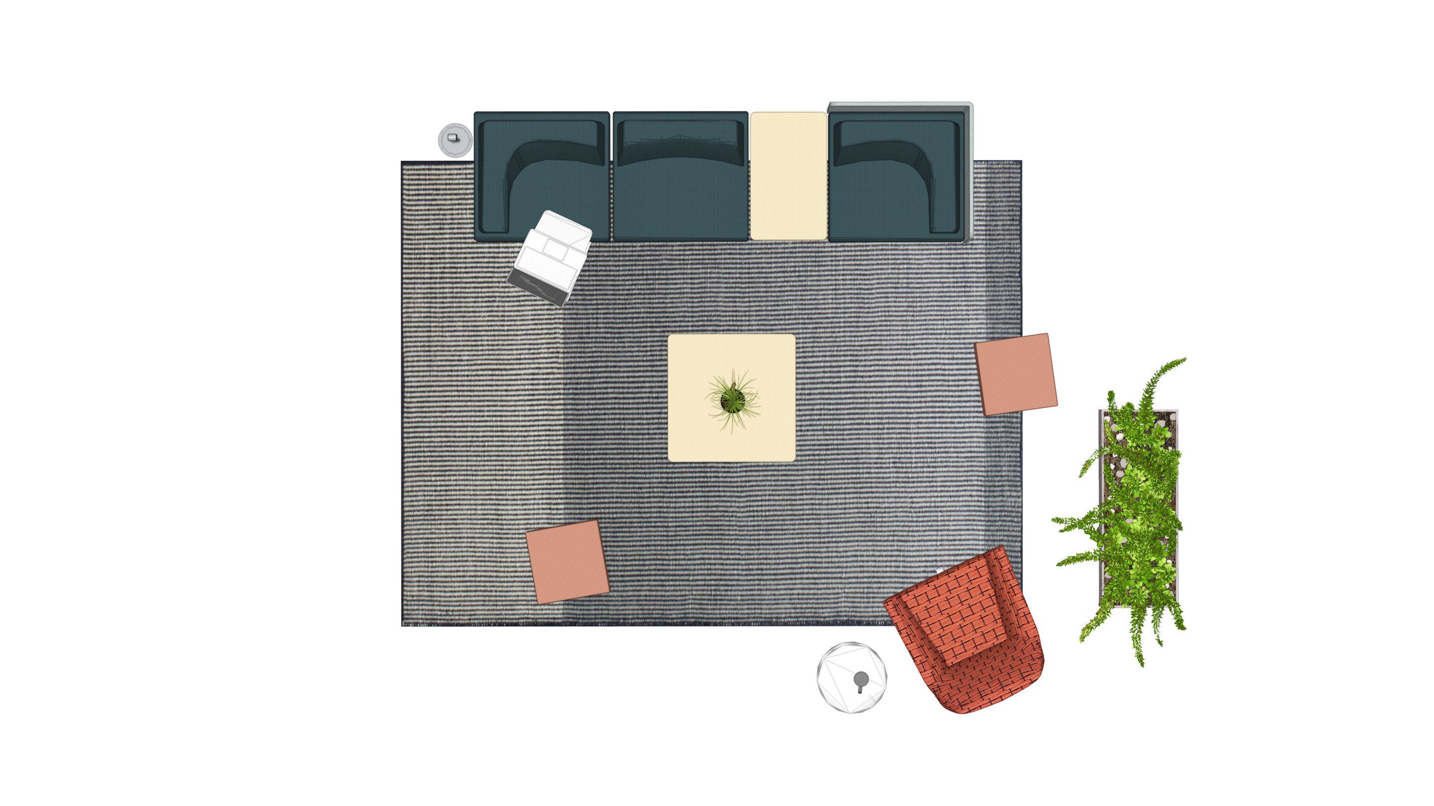 ire Personal Table​, B-Free Large Cube​, Thread​, B-Free Table​, Blu Dot Otto Ottoman, Blu Dot Field Lounge Chair​, Blu Dot Note Side Table​, Blu Dot Bousta Rug Planning Idea