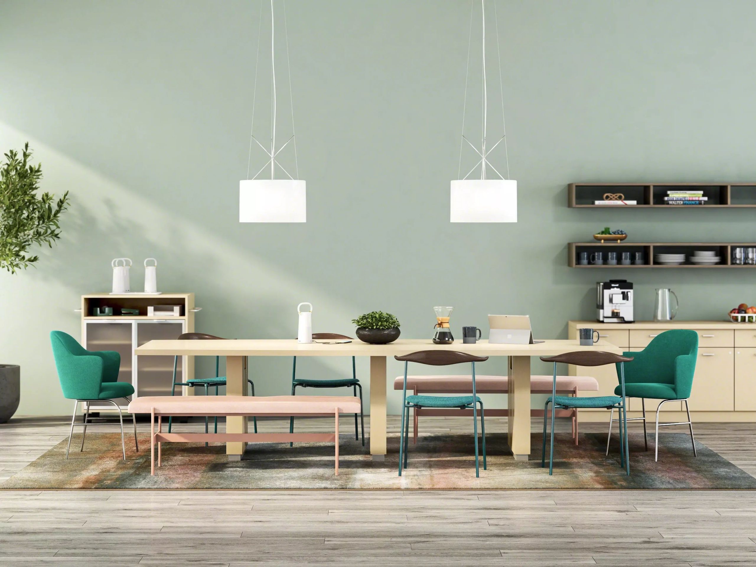 Convene Conference & Boardroom Tables with Power Steelcase