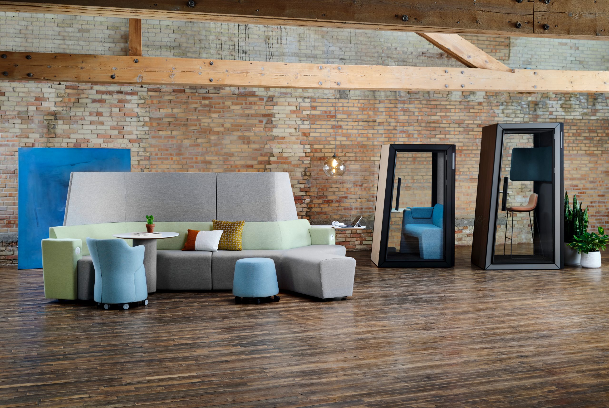 On the QT Modular Office Phone Booth & Pods Steelcase