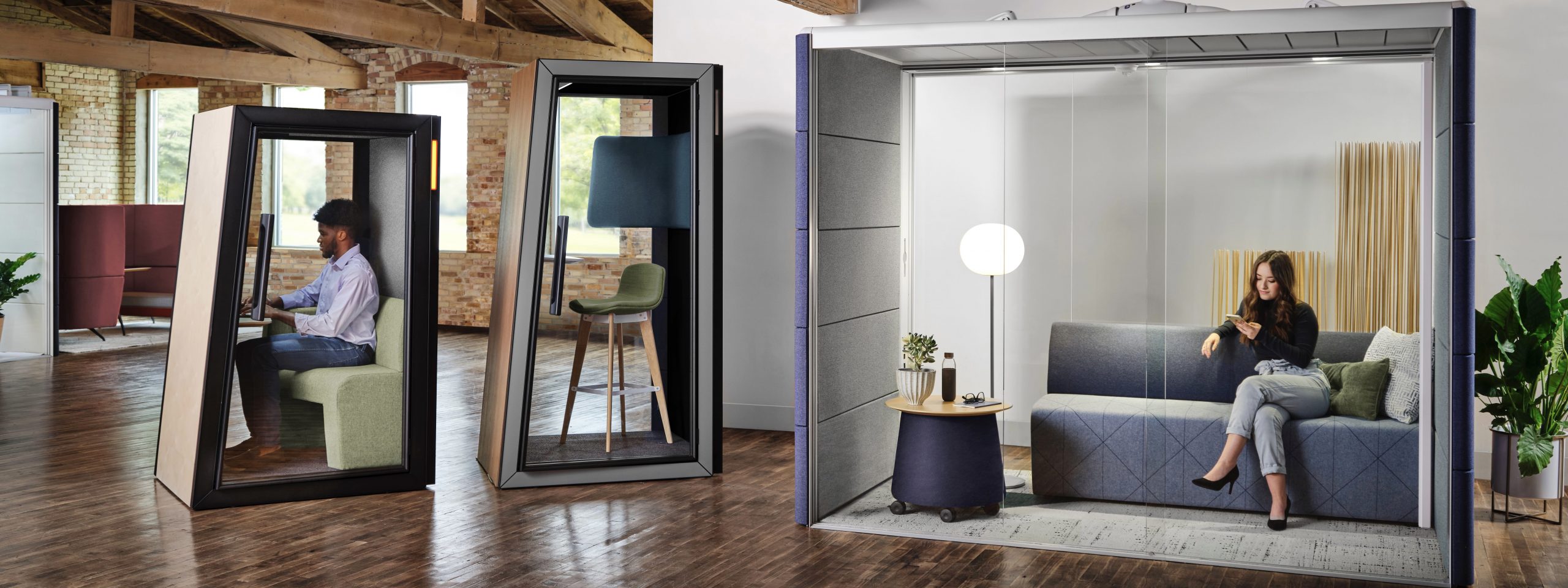 Hybrid Office Privacy Pods Steelcase