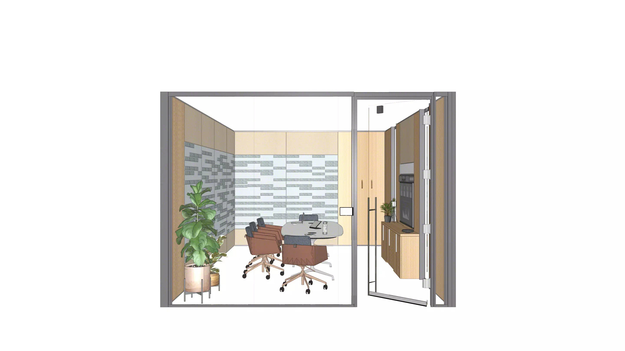 View of Hybrid Collaboration Spaces - Steelcase