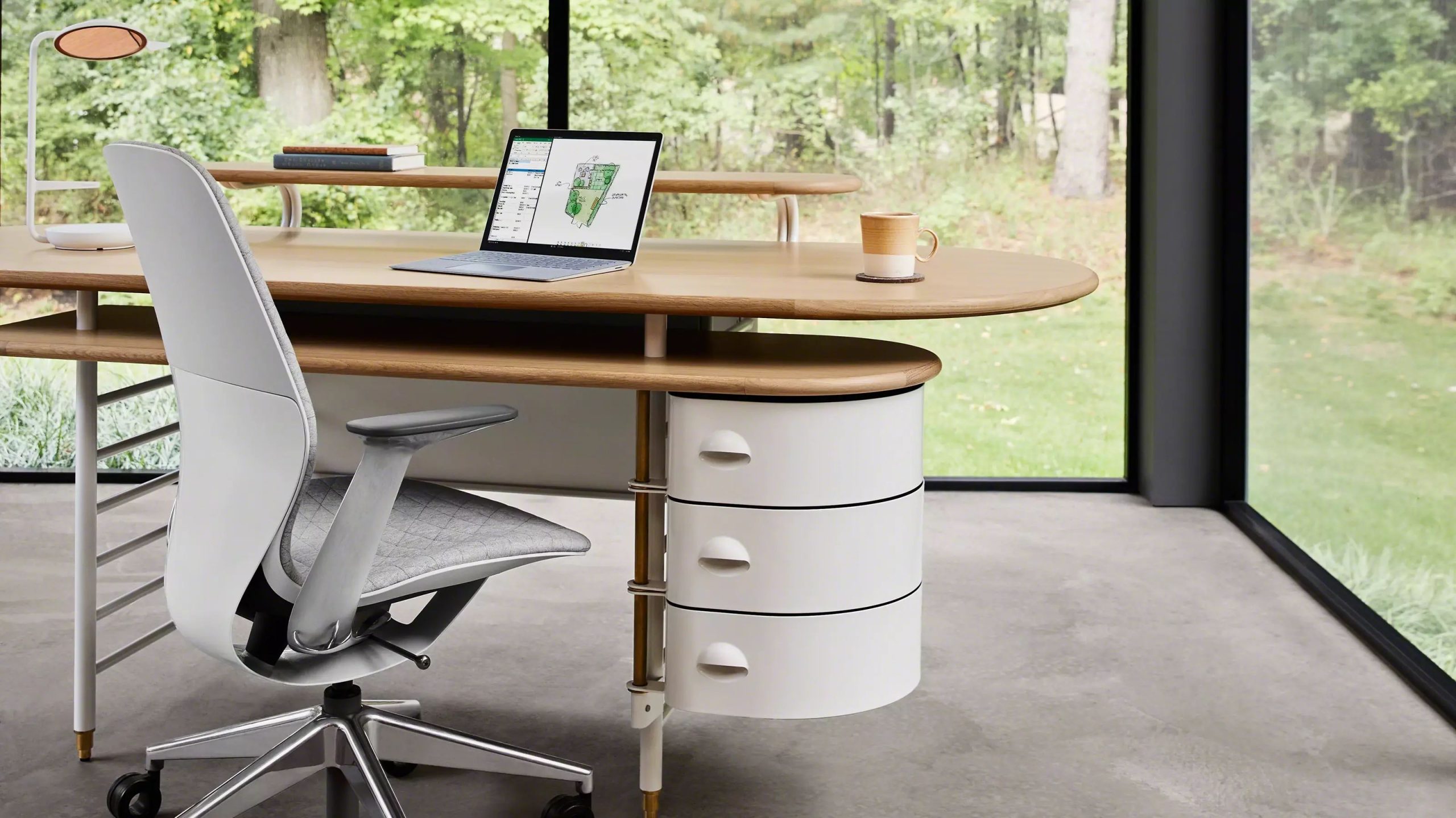 Frank Lloyd Wright Racine Desk Steelcase