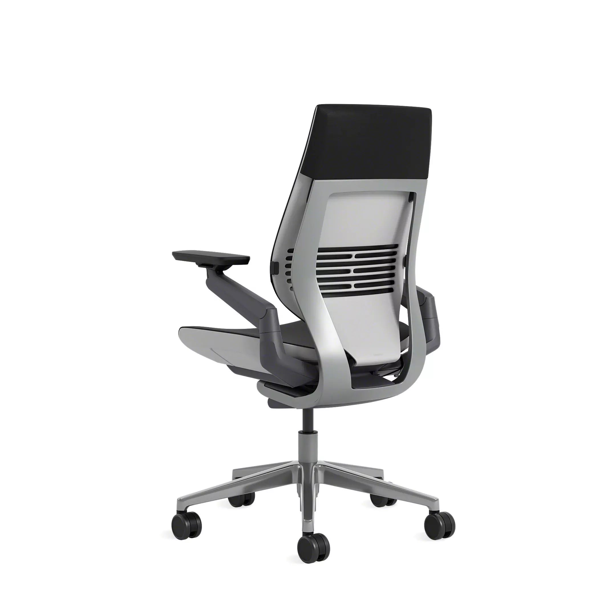 mesh texture, gray lining of office chair, background Stock Photo