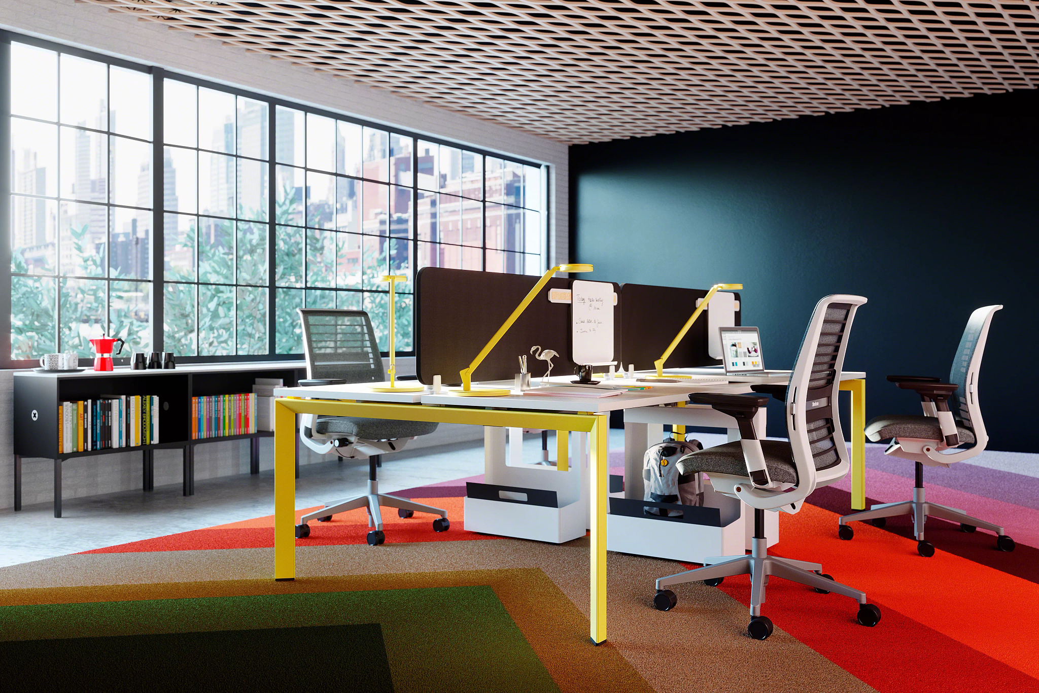 FrameOne Linear Office Workstation & Benching | Steelcase