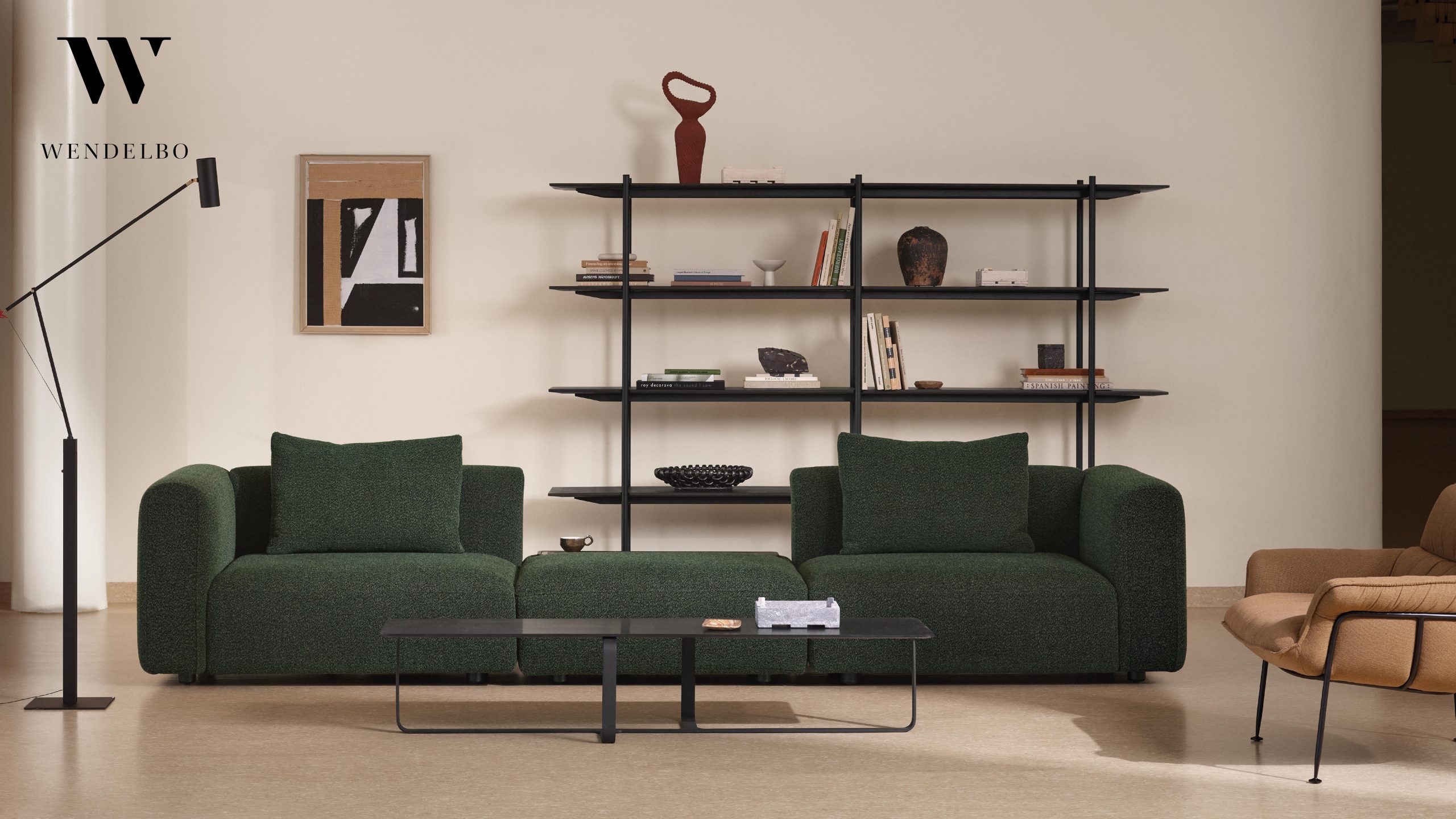 Orangebox lounge environment with brand logo