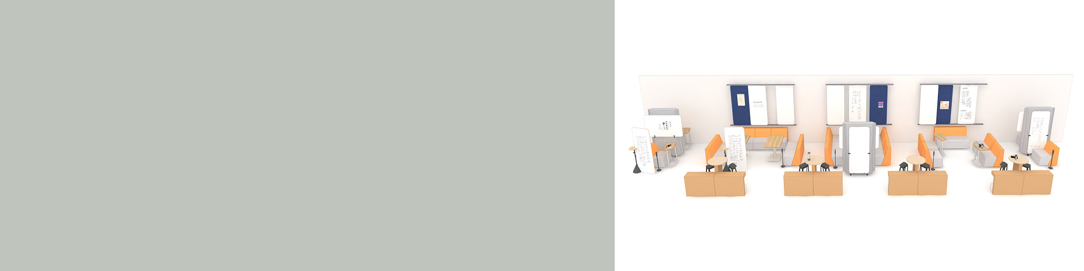 Browse space planning ideas for inspiration and thought starters