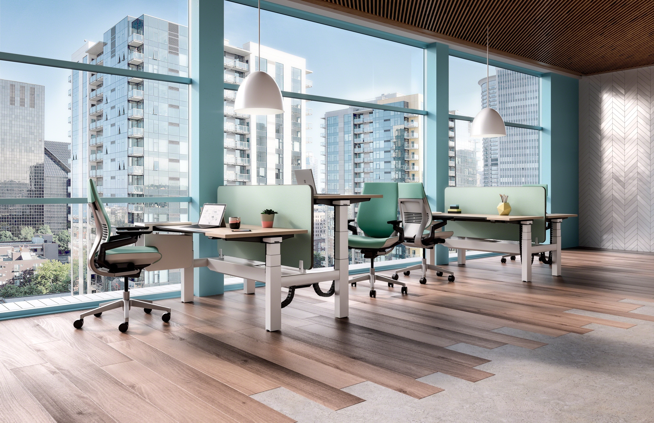 Ology Office Benching System | Steelcase