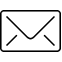 An envelope on a transparent background.