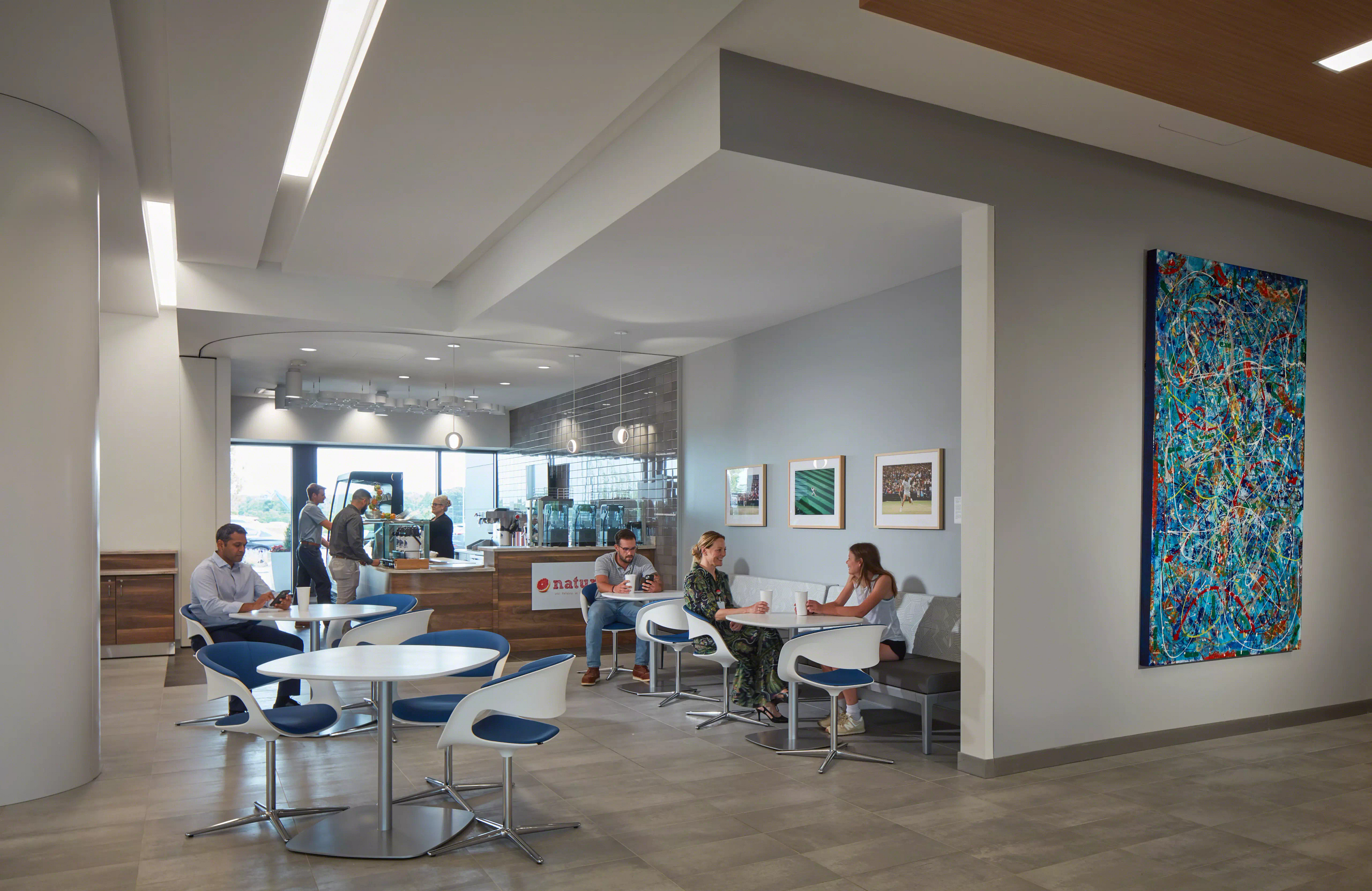 Café area in a hospital