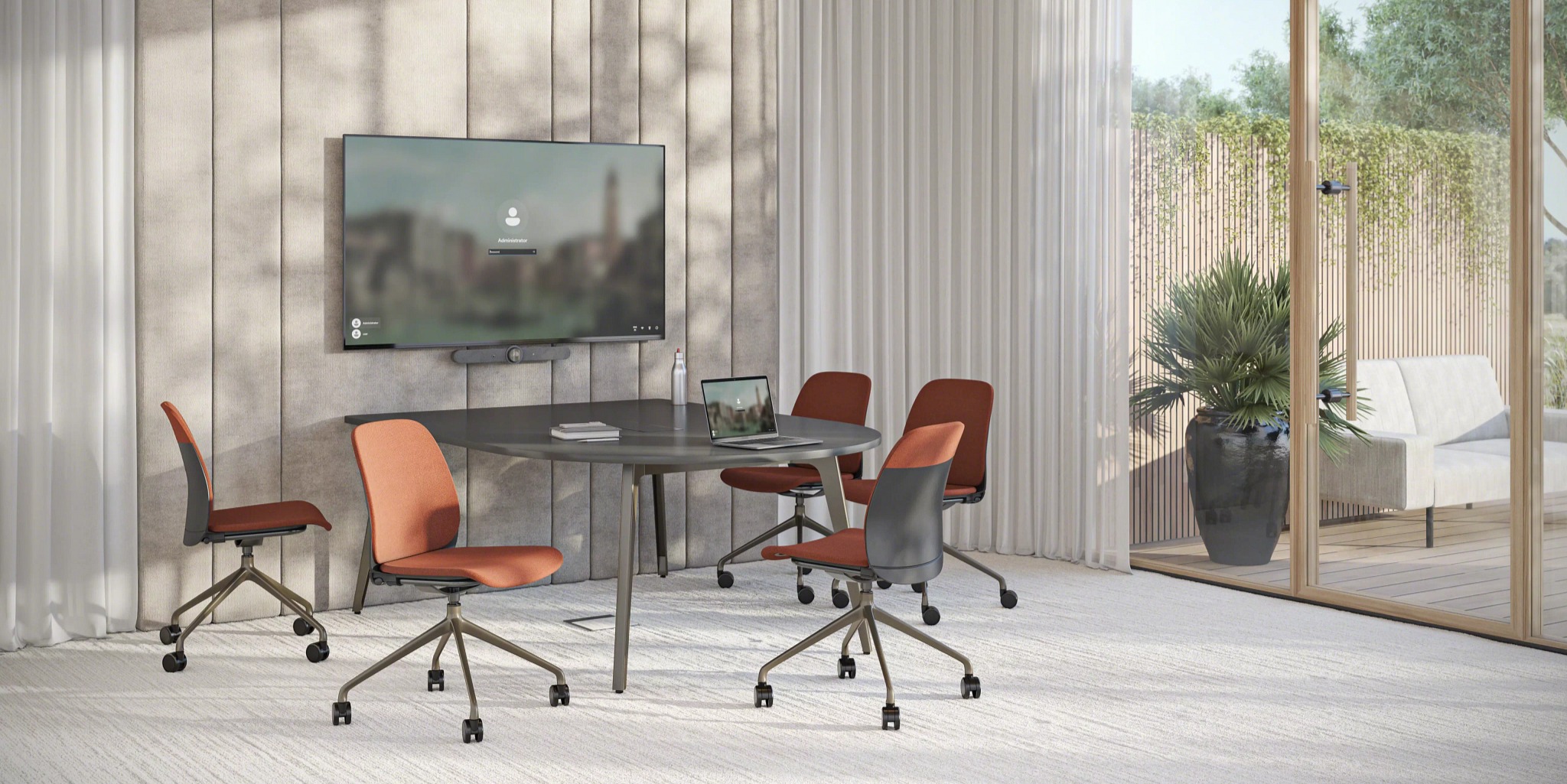 Steelcase Series M Conference Chair in a workspace environment